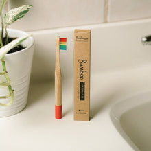 Load image into Gallery viewer, Bamboo Kids Toothbrush | Round Handle
