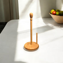 Load image into Gallery viewer, Bamboo Kitchen Paper Towel Holder
