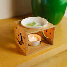 Load image into Gallery viewer, Bamboo Wax Melt Burner | Moon
