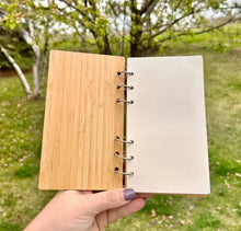 Load image into Gallery viewer, Bamboo Ringed Notebook
