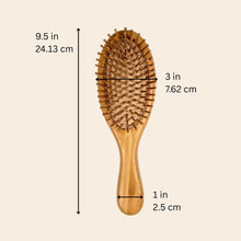 Load image into Gallery viewer, Bamboo Rounded Hair Brush | Comfort Handle
