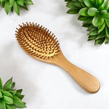 Load image into Gallery viewer, Bamboo Rounded Hair Brush | Classic Handle
