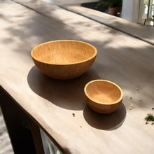 Load image into Gallery viewer, Bamboo Serving Bowl
