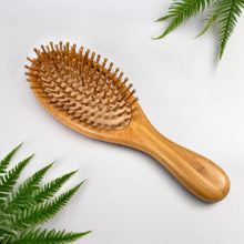 Load image into Gallery viewer, Bamboo Rounded Hair Brush | Comfort Handle
