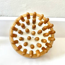 Load image into Gallery viewer, Bamboo Stimulating Scalp Massager
