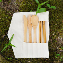 Load image into Gallery viewer, Bamboo Travel Cutlery | Beige
