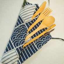 Load image into Gallery viewer, Bamboo Travel Cutlery Set
