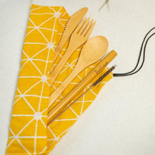 Load image into Gallery viewer, Bamboo Travel Cutlery Set
