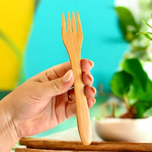 Load image into Gallery viewer, Bamboo Travel Cutlery Set | Kids
