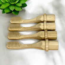 Load image into Gallery viewer, Bamboo Travel Toothbrush With Natural Bristles
