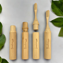 Load image into Gallery viewer, Bamboo Travel Toothbrush With Natural Bristles
