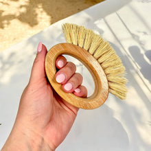 Load image into Gallery viewer, Bamboo Veggie Cleaning Brush | Oval
