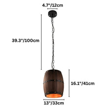 Cargar imagen en el visor de la galería, Barrel Pendant Light
