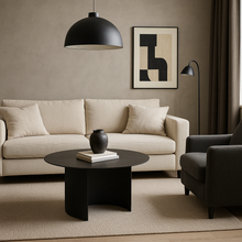Carregar imagem no visualizador da galeria, Industrial Round Low Side Metal Table/Minimal Design

