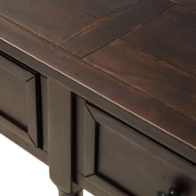 Cargar imagen en el visor de la galería, Console Table Sofa Table Easy Assembly with Two Storage Drawers and Bottom Shelf for Living Room, Entryway (Espresso)
