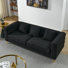 Carregar imagem no visualizador da galeria, 3-seater + 3-seater Combination sofa.BLACK teddy
