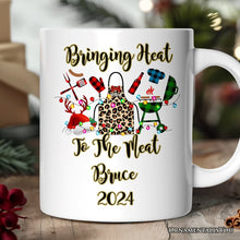 Carregar imagem no visualizador da galeria, Personalized Mug BBQ Buffalo Plaid Christmas, Barbecue Gift
