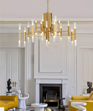 Load image into Gallery viewer, Mirodemi® Gold/Black Postmodern LED Chandelier For Living Room, Lobby, Restaurant
