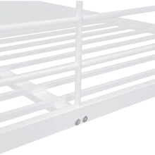 Load image into Gallery viewer, Full XL Over Queen Metal Bunk Bed, White
