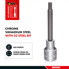 Load image into Gallery viewer, Teng Tools 1/2 Inch Drive Ribe Multi Spline Chrome Vanadium Sockets
