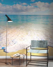 Carregar imagem no visualizador da galeria, Ocean Beach Shore Wallpaper Mural. Tropical Theme Wall Decor. #6770
