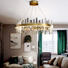 Load image into Gallery viewer, Betula Round Crystal Chandelier
