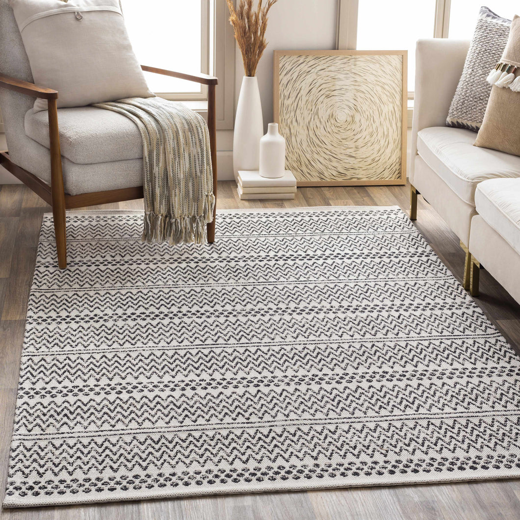 Bewbush Black&White Area Rug - Clearance
