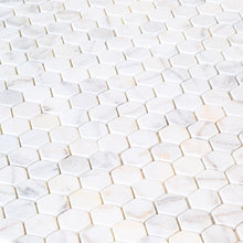 Cargar imagen en el visor de la galería, Bianco Ibiza White Marble Tumbled Mosaic Floor and Wall Tile - Livfloors Collection

