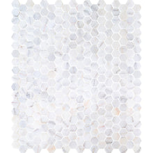 Cargar imagen en el visor de la galería, Bianco Ibiza White Marble Tumbled Mosaic Floor and Wall Tile - Livfloors Collection
