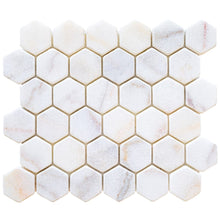 Cargar imagen en el visor de la galería, Bianco Ibiza White Marble Tumbled Mosaic Floor and Wall Tile - Livfloors Collection
