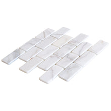 Cargar imagen en el visor de la galería, Bianco Ibiza White Marble Tumbled Mosaic Floor and Wall Tile - Livfloors Collection
