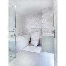 Cargar imagen en el visor de la galería, Bianco Ibiza White Marble Tumbled Mosaic Floor and Wall Tile - Livfloors Collection
