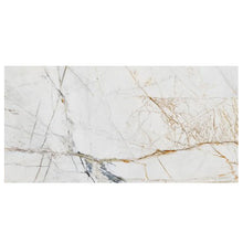 Carregar imagem no visualizador da galeria, Bianco Rigata Exotic Marble Polished Floor and Wall Tile - Large Format - Livfloors Collection

