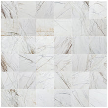Carregar imagem no visualizador da galeria, Bianco Rigata Exotic Marble Polished Floor and Wall Tile - Large Format - Livfloors Collection
