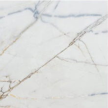 Carregar imagem no visualizador da galeria, Bianco Rigata Exotic Marble Polished Floor and Wall Tile - Large Format - Livfloors Collection
