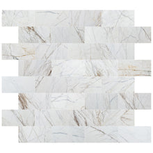 Carregar imagem no visualizador da galeria, Bianco Rigata Exotic Marble Polished Floor and Wall Tile - Large Format - Livfloors Collection
