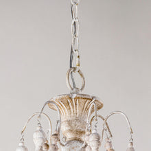 Cargar imagen en el visor de la galería, Billiter 6-Light Wood White Chandelier
