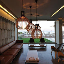 Load image into Gallery viewer, Birdcage Rattan Pendant Light
