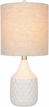Carregar imagem no visualizador da galeria, Gulmarrad Textured Ivory Ceramic Table Lamp
