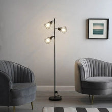 Cargar imagen en el visor de la galería, Black &amp; Adjustable Metal Floor Lamp for Rustic and Modern Spaces
