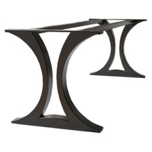 Load image into Gallery viewer, Modern Metal Dining Table Base for Heavy Table Tops Matte Black
