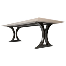 Load image into Gallery viewer, Modern Metal Dining Table Base for Heavy Table Tops Matte Black
