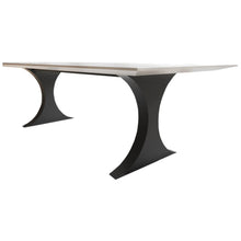 Cargar imagen en el visor de la galería, Modern Metal Dining Table Legs for Heavy Table Tops Matte Black

