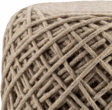 Cargar imagen en el visor de la galería, Bellingen Gray Handwoven Textured Pouf
