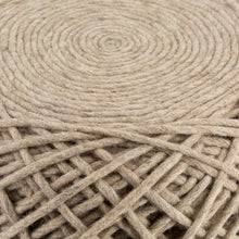 Cargar imagen en el visor de la galería, Bellingen Gray Handwoven Textured Pouf
