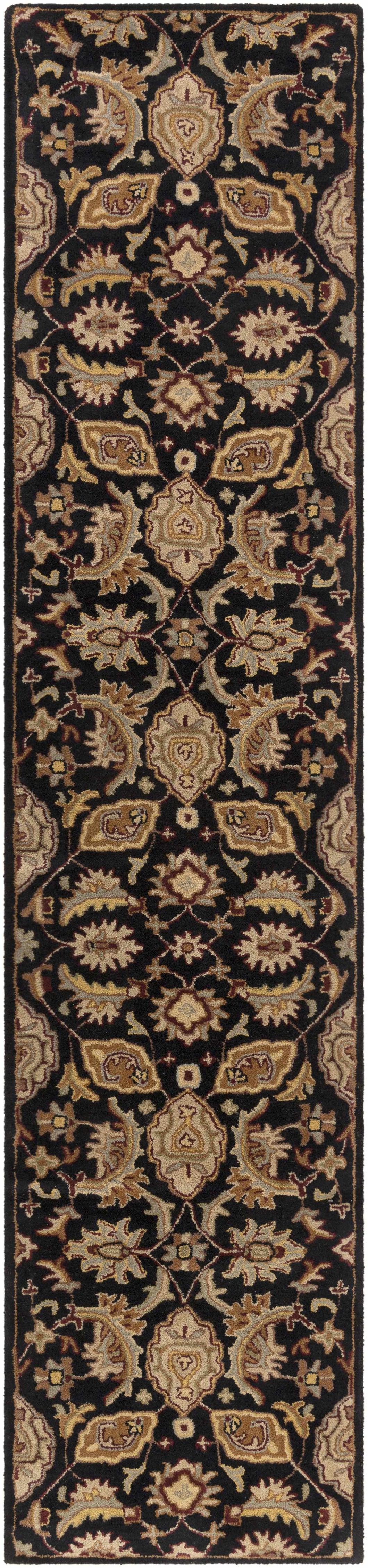 Blomkest Black&Yellow Traditional Wool Carpet
