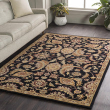Carregar imagem no visualizador da galeria, Blomkest Black&amp;Yellow Traditional Wool Carpet
