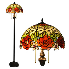 Carregar imagem no visualizador da galeria, Antique Tiffany Lamp Shades in Blooming Rose Glass
