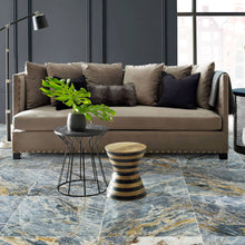 Load image into Gallery viewer, Blue Lagoon Dolomite Exotic Marble Polished Floor and Wall Tile - Large Format - Livfloors Collection

