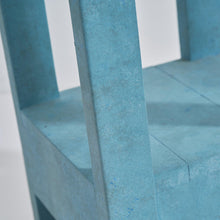 Cargar imagen en el visor de la galería, Blue Rectangle Wood Side Table
